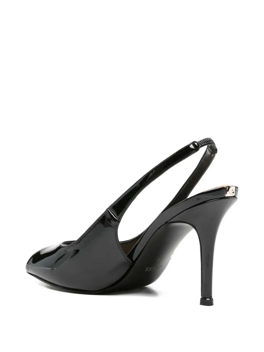 GUESS USA peep-toe sandals Zwart