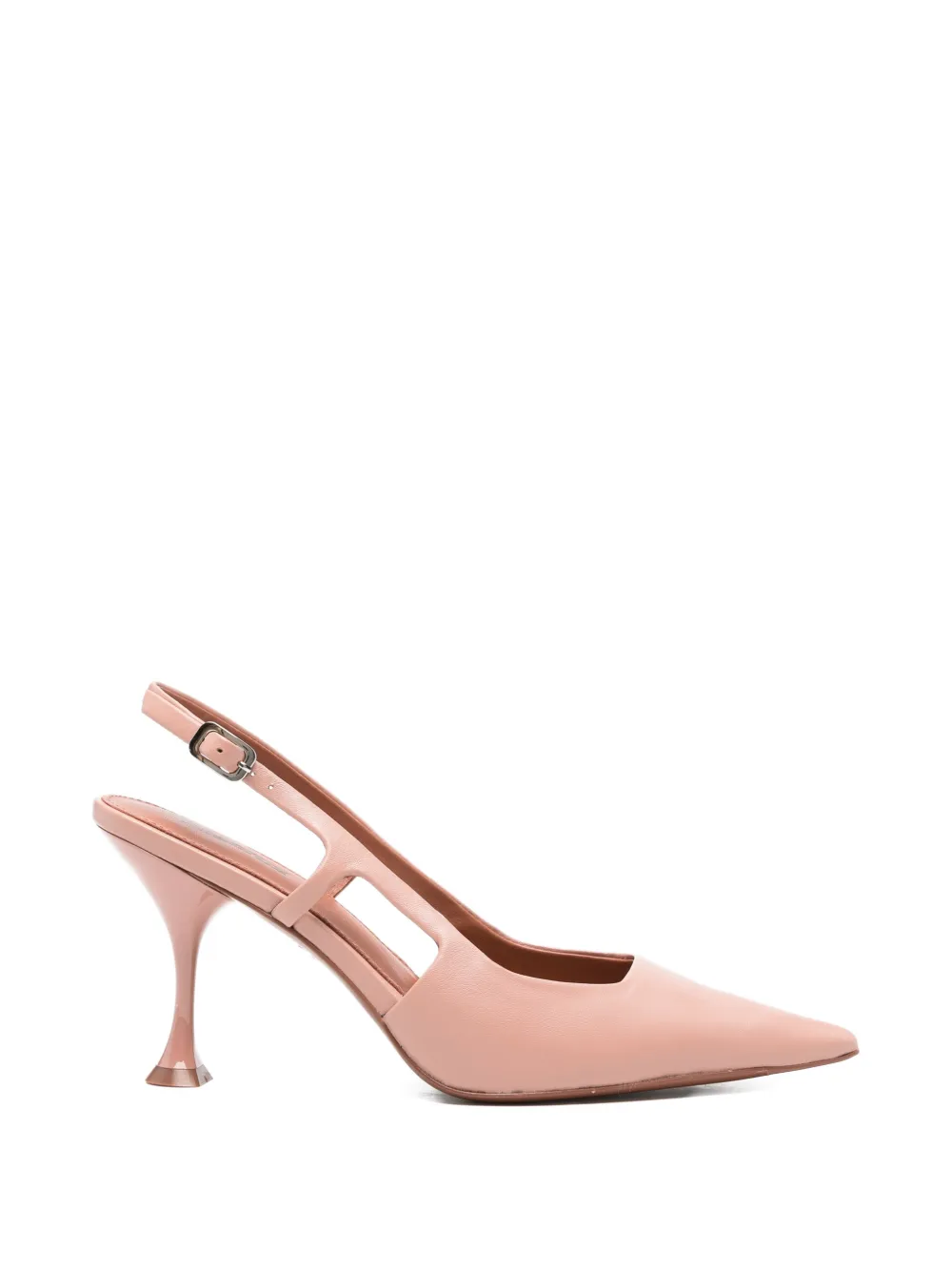 Lola Cruz Rhina pointed-toe slingback sandals Roze