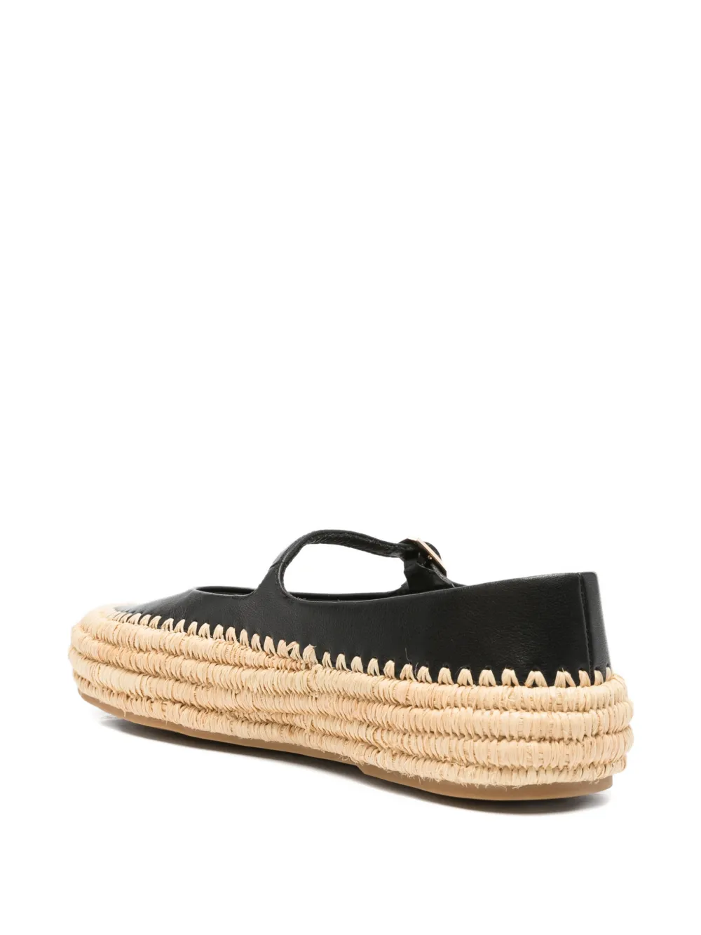 Paloma Barceló Olimpia buckle-strap espadrilles Zwart