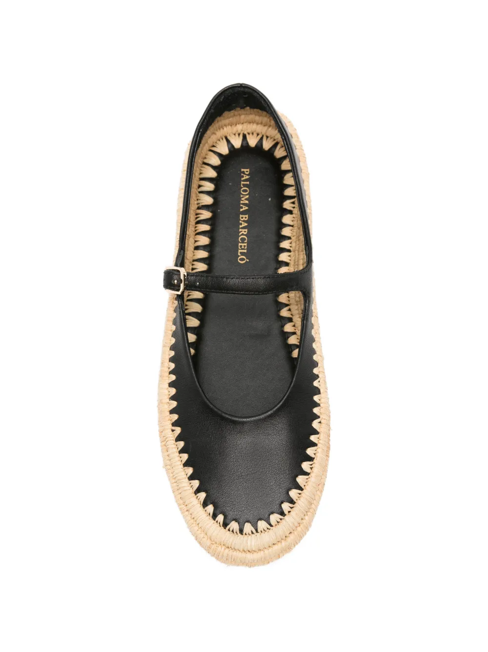 Paloma Barceló Olimpia buckle-strap espadrilles Zwart