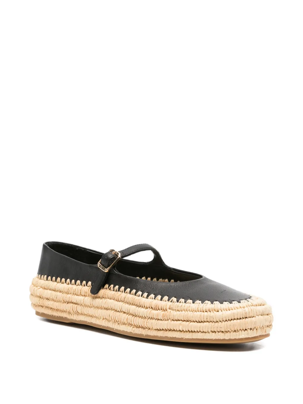 Paloma Barceló Olimpia buckle-strap espadrilles Zwart