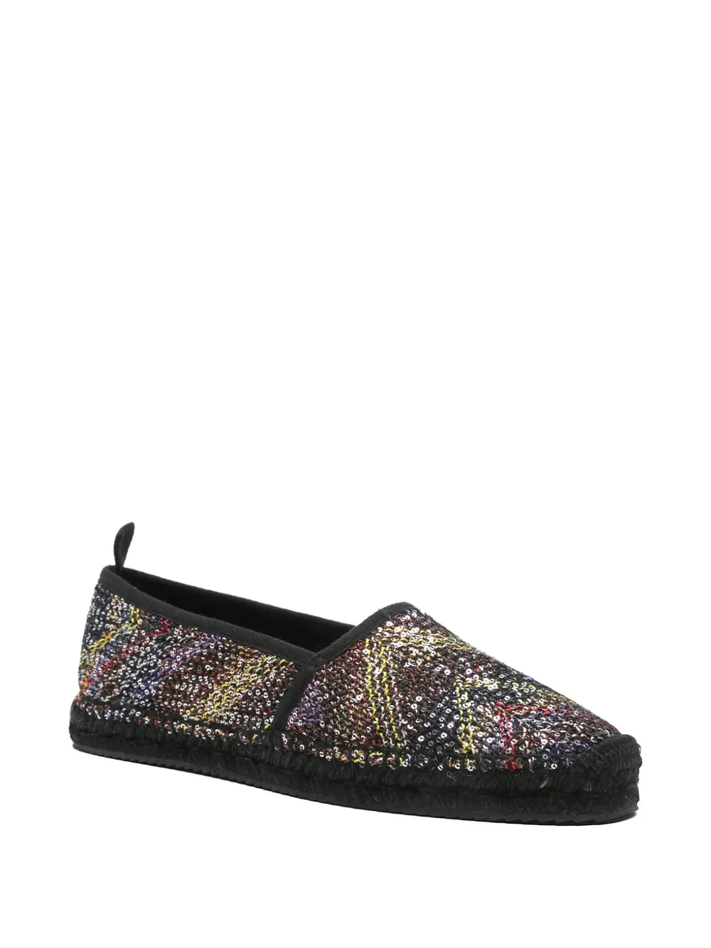 Missoni sequin-embellished espadrilles Zwart