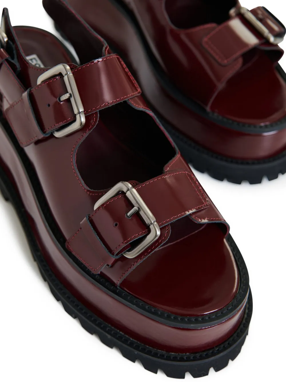 Essentiel Antwerp buckle-strap platform sandals Bruin