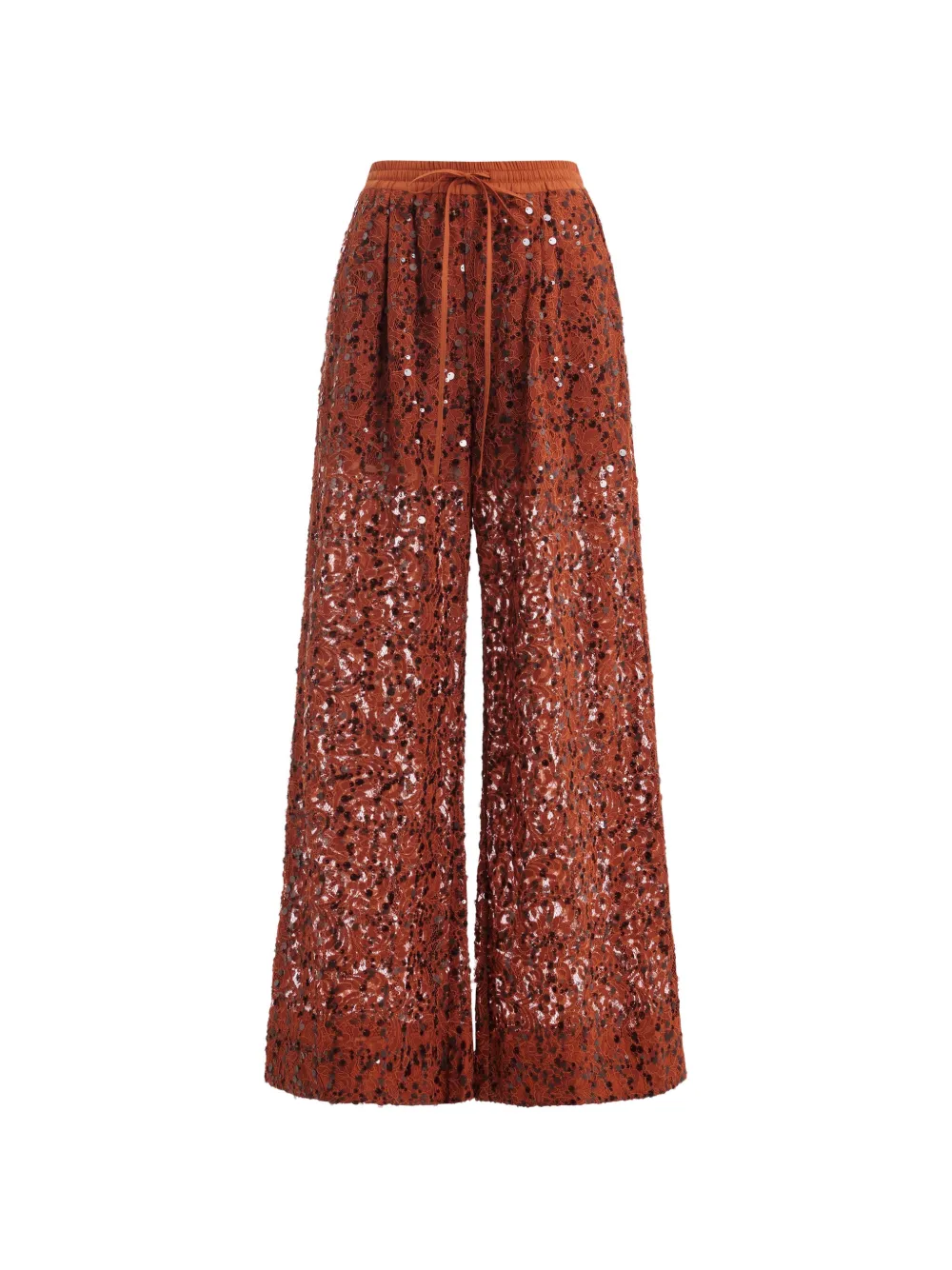 Essentiel Antwerp sequin-embellished trousers - Marrone