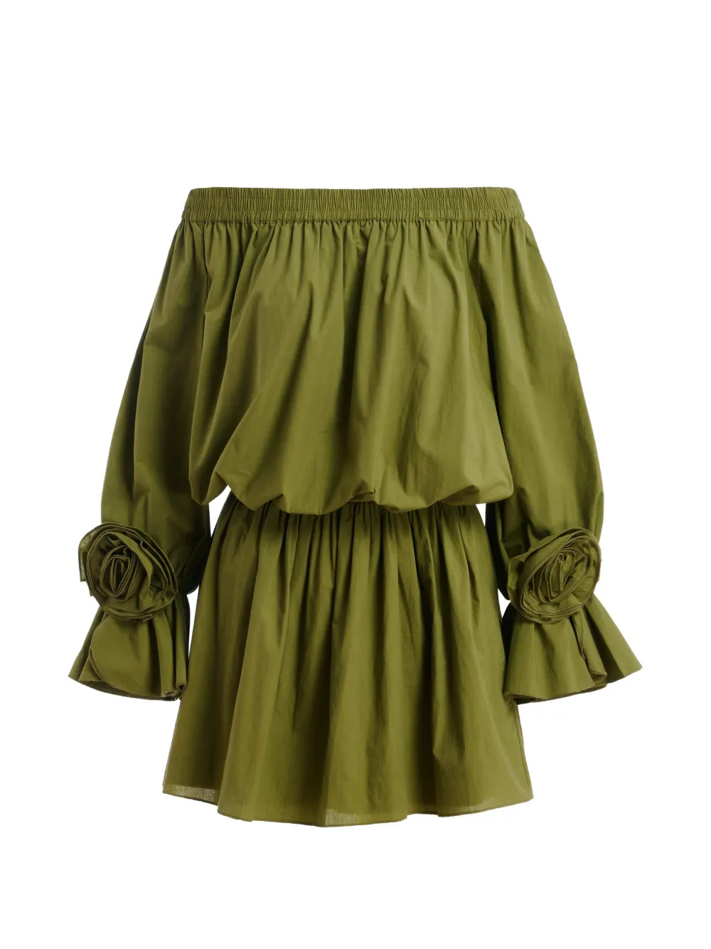 Essentiel Antwerp rosette-embellished mini dress - Verde