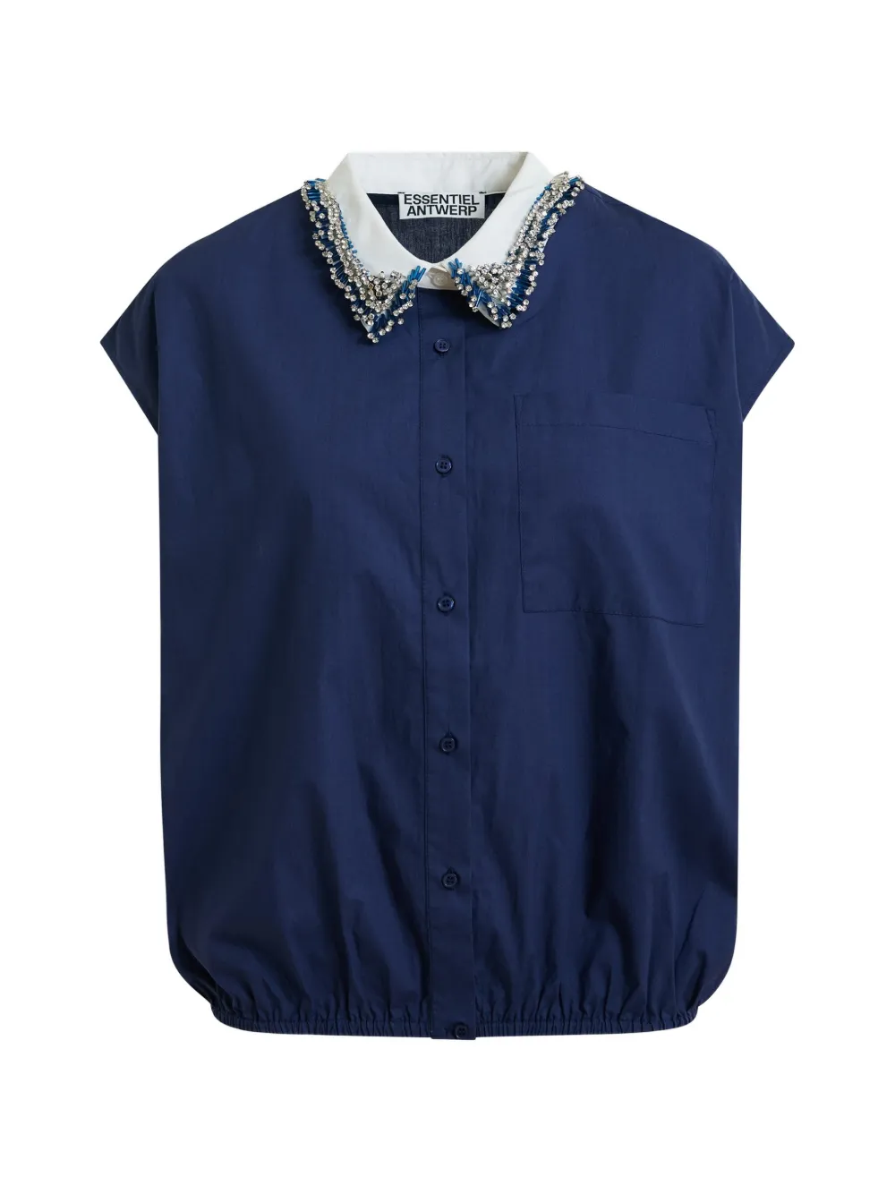 Essentiel Antwerp bead-embellished shirt - Blu