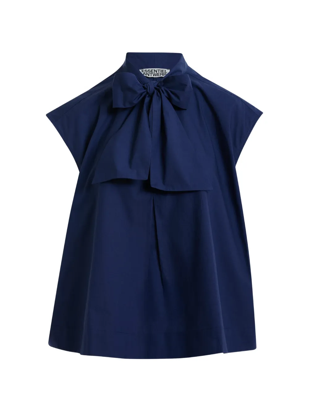 Essentiel Antwerp bow-detail pleated blouse - Blu