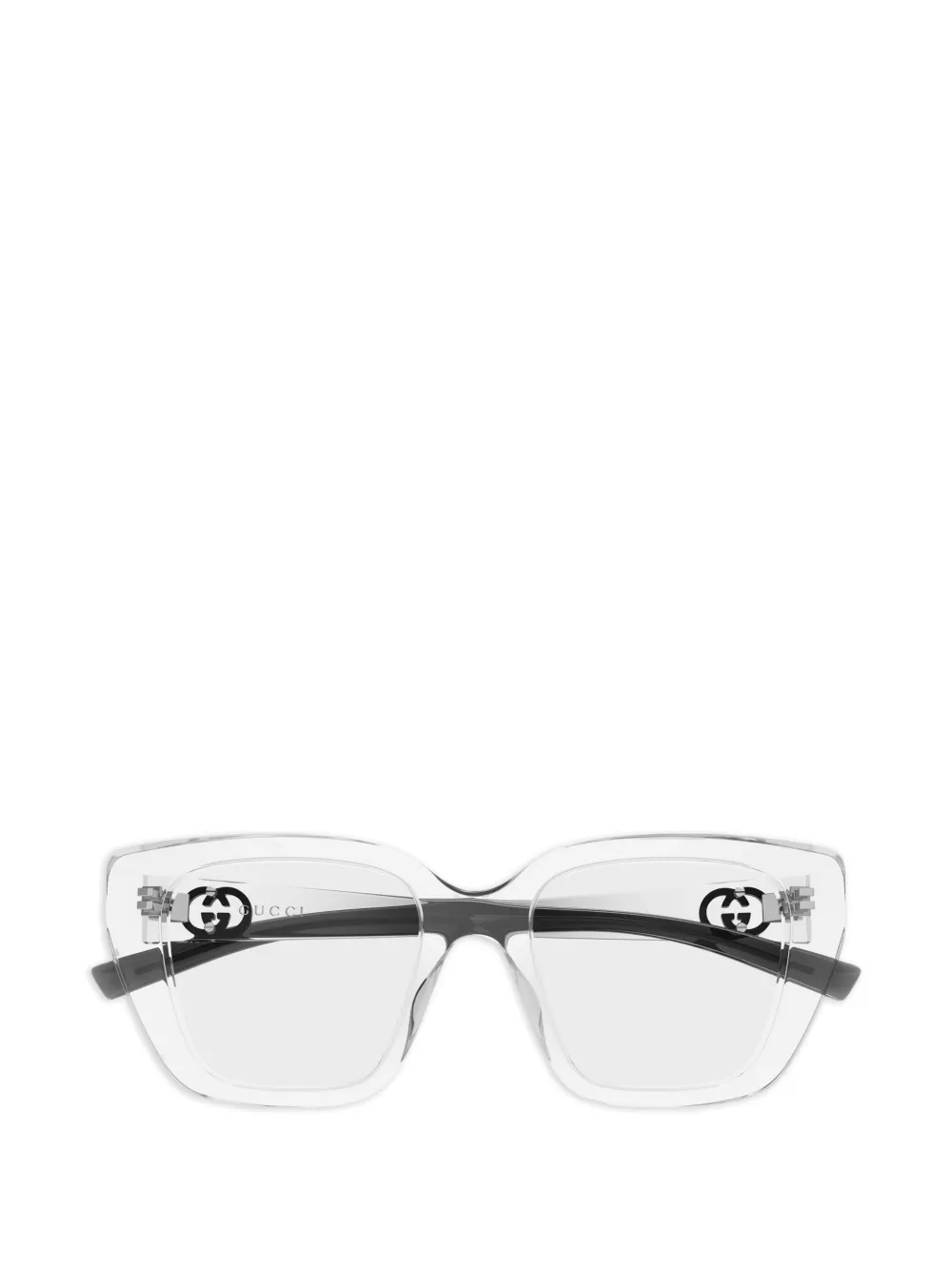 Gucci Eyewear Interlocking G square-frame glasses - Weiß