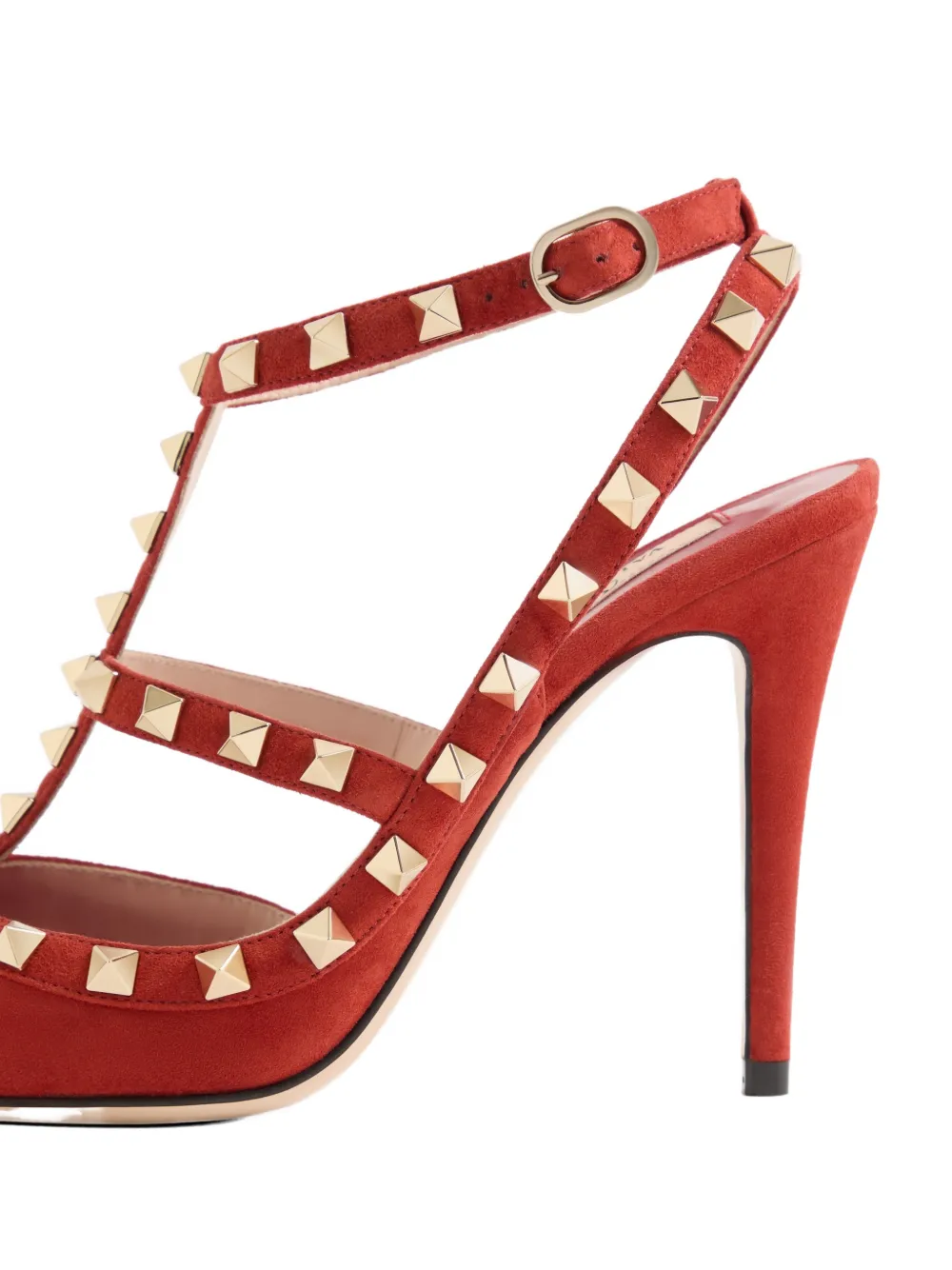 Valentino Garavani ロックスタッズ スエードパンプス | レッド