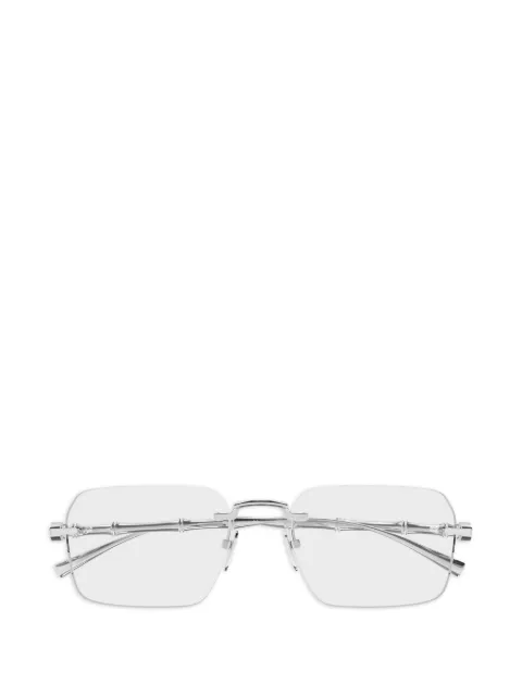 Gucci Eyewear Bamboo rimless glasses