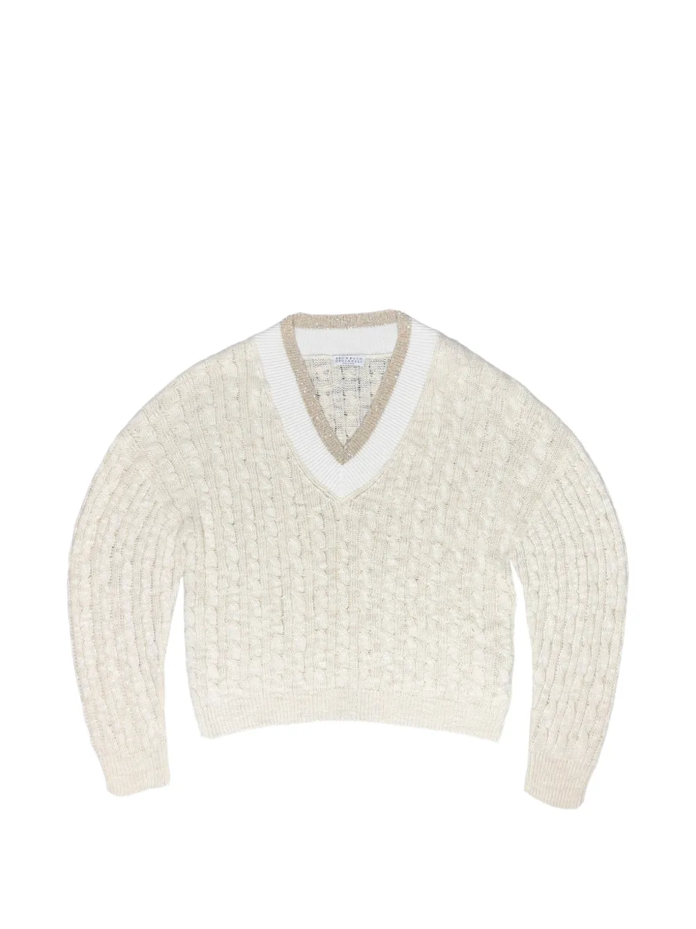 Brunello Cucinelli sequin-embellished sweater - Nude