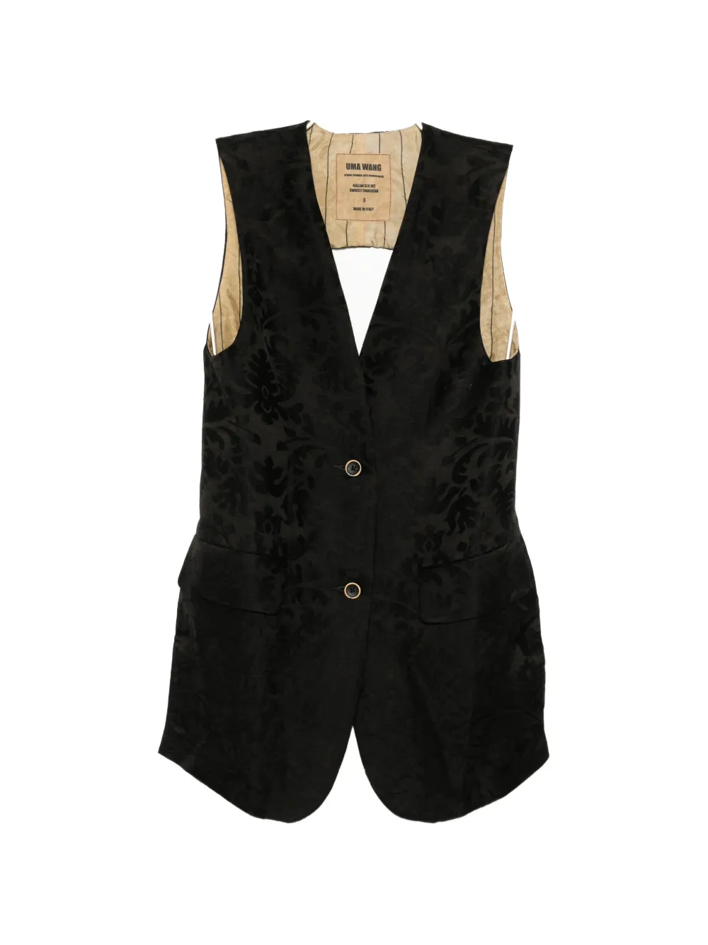 Uma Wang Kallan waistcoat - Schwarz