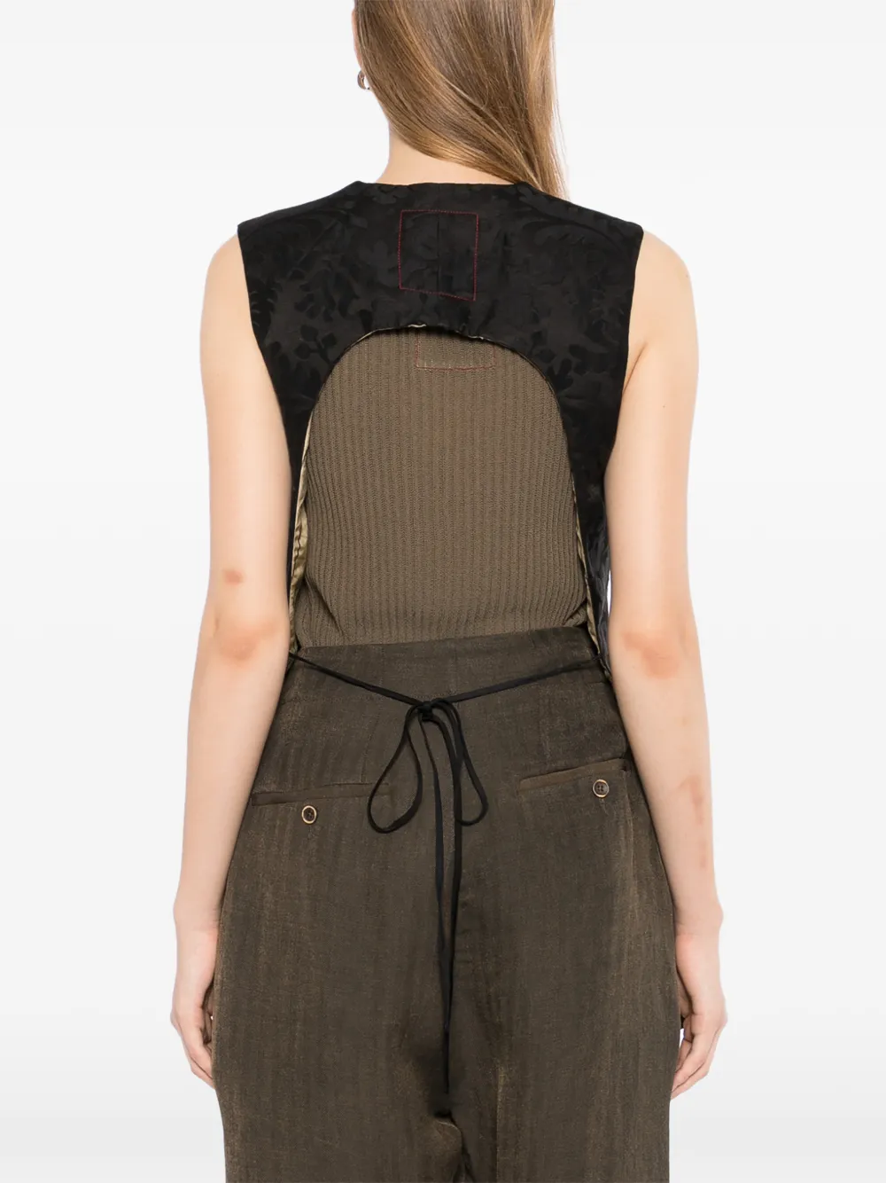Uma Wang Kallan gilet Zwart