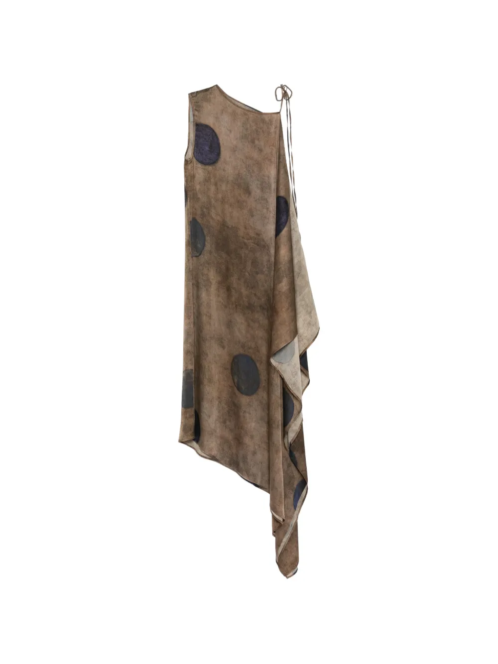 Uma Wang Avery asymmetric dress - Marrone