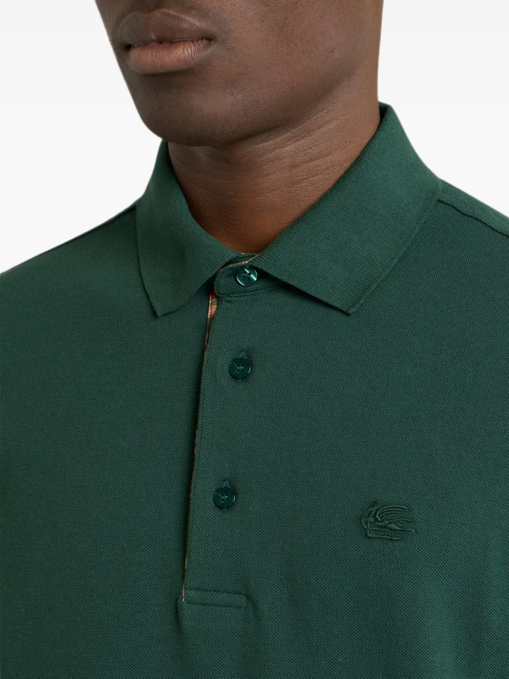 ETRO Poloshirt met geborduurd logo Groen