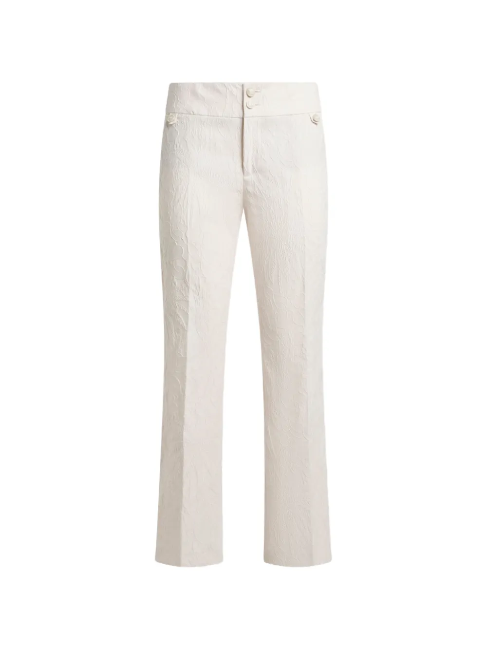 ETRO jacquard straight-leg trousers - Neutrals