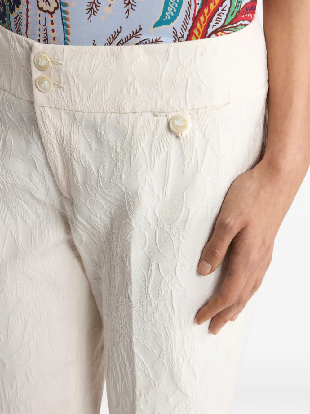 ETRO Straight broek Beige