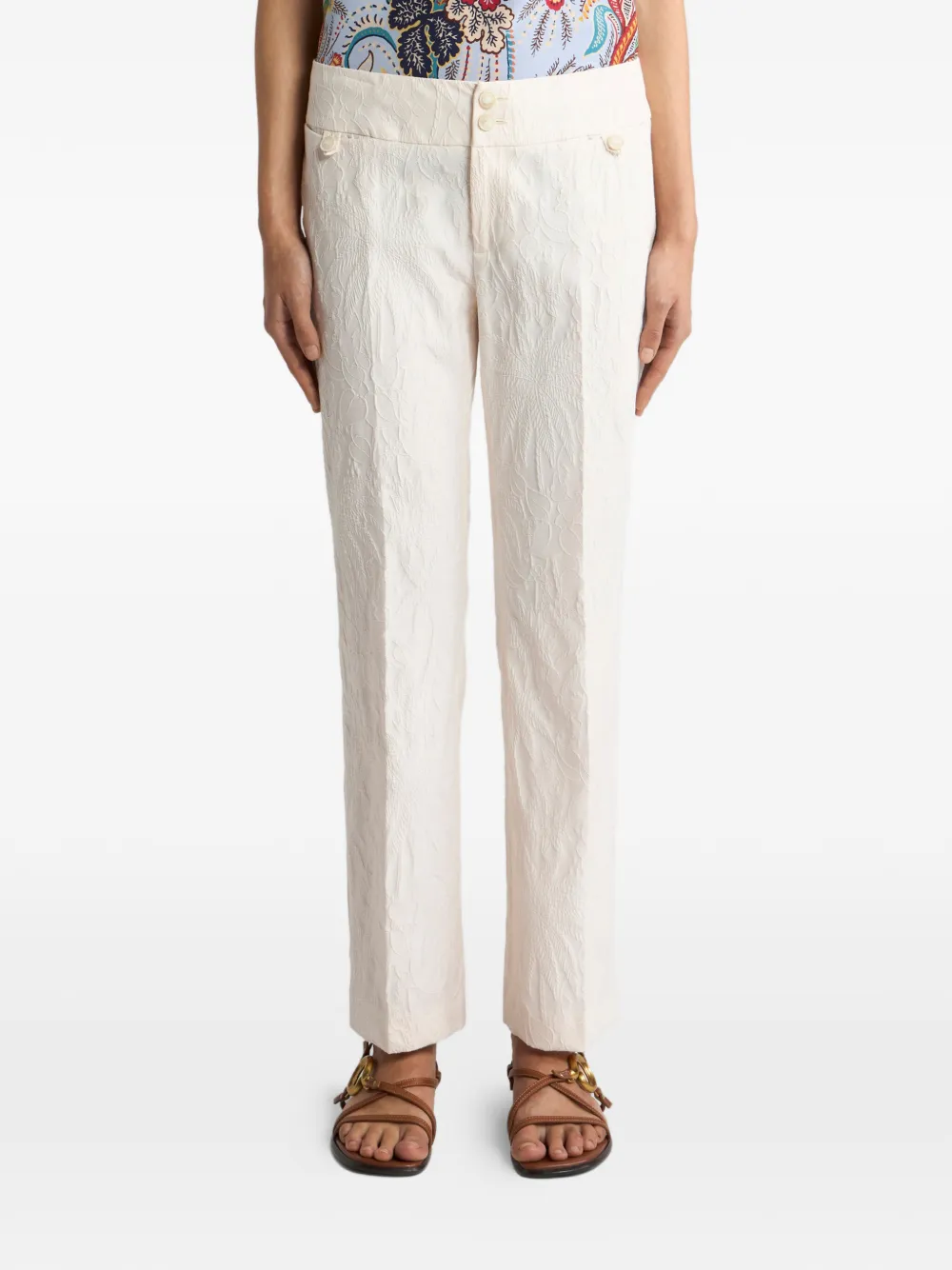 ETRO Straight broek Beige