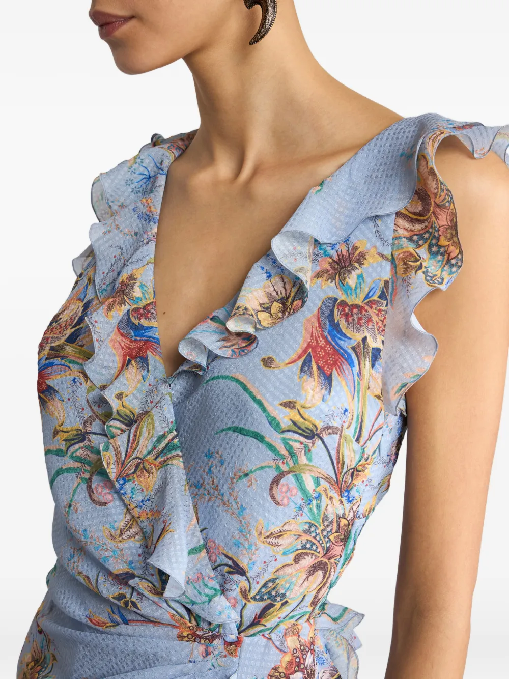 ETRO Uitgesneden maxi-jurk Blauw