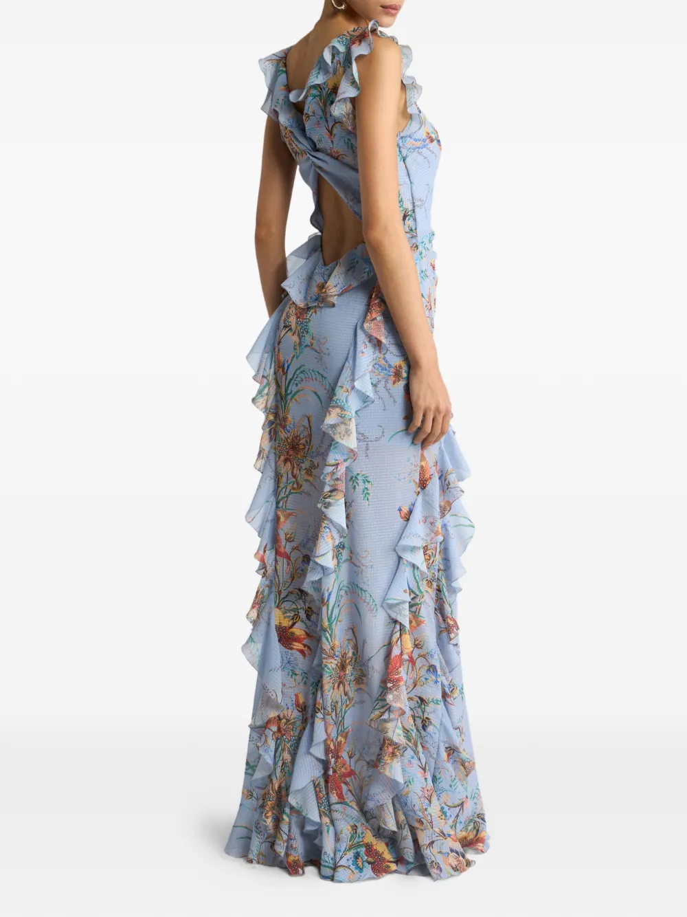 ETRO Uitgesneden maxi-jurk Blauw