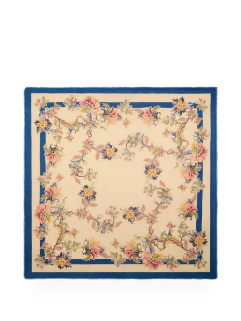 ETRO floral-motif jacquard shawl