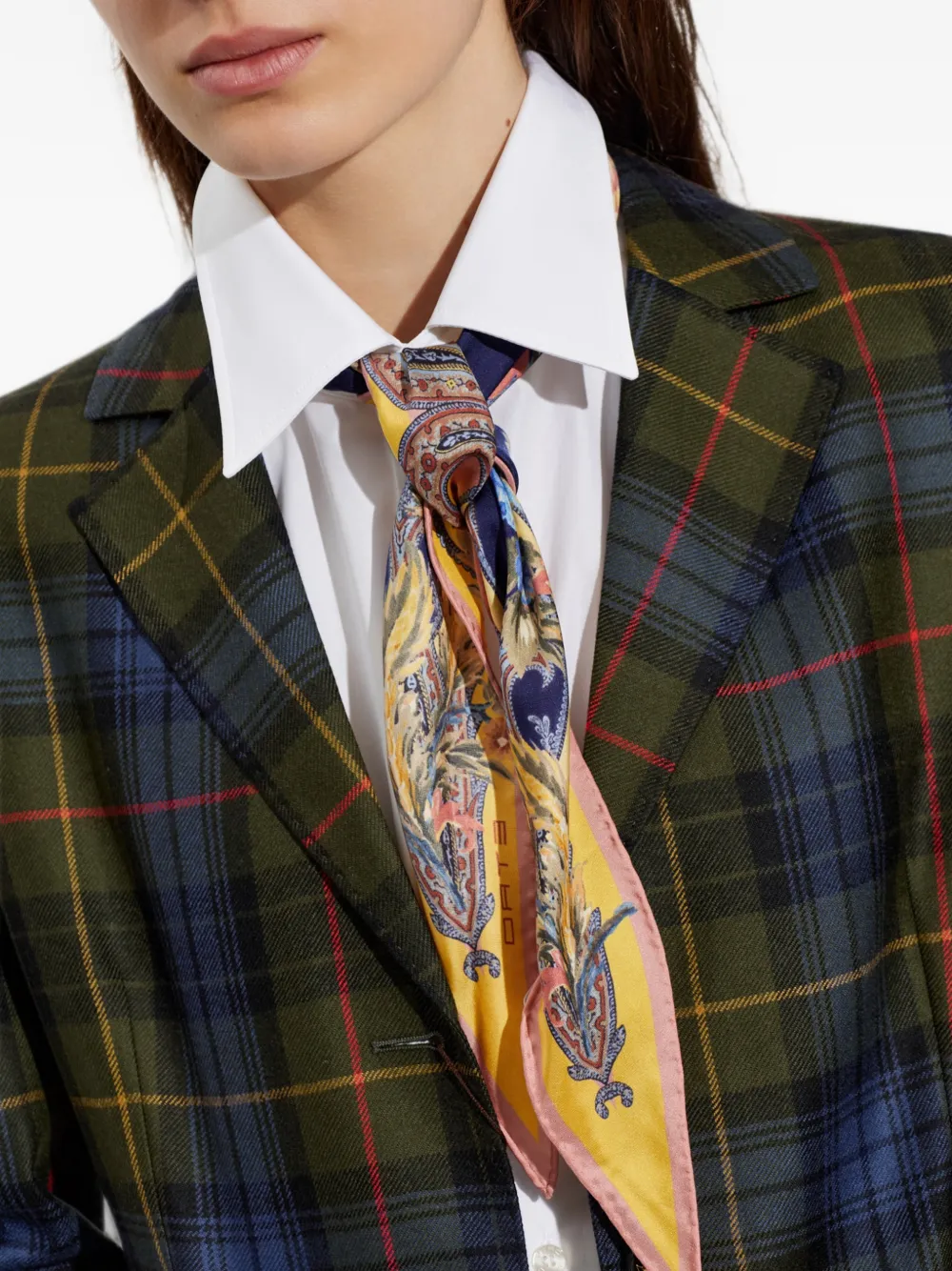 ETRO Asymmetrische sjaal met paisley-print Roze