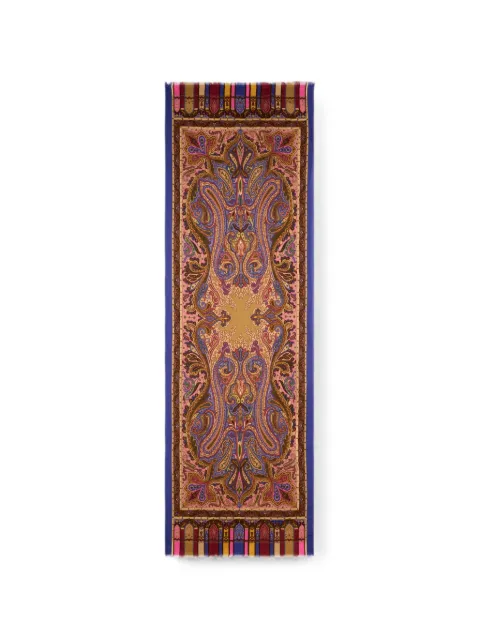 ETRO шарф из смеси шелка и кашемира с узором пейсли