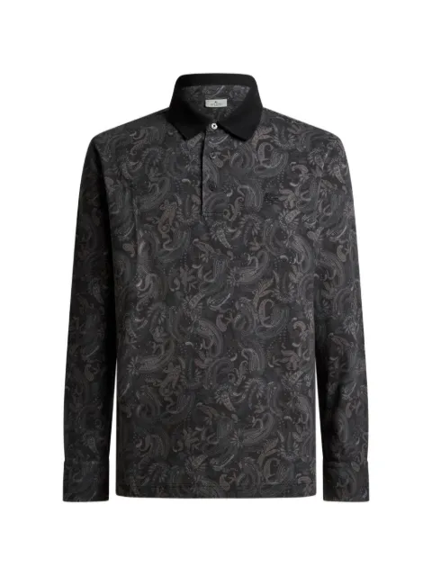 ETRO polo con estampado de cachemira