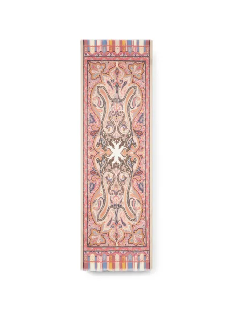 ETRO cashmere, silk and wool scarf with Paisley motif