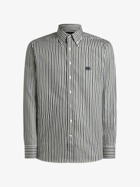 ETRO cotton shirt with vertical-stripe pattern