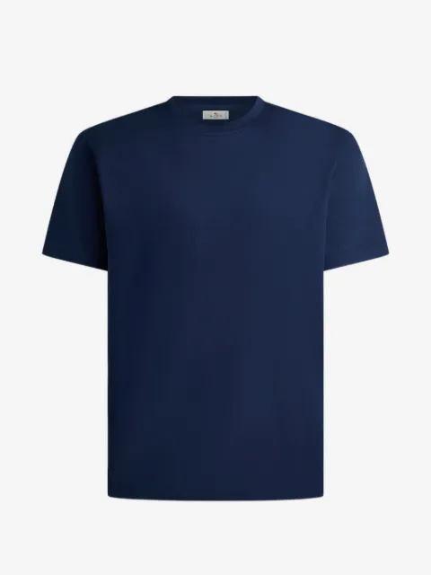 ETRO plain-coloured cotton and modal T-shirt