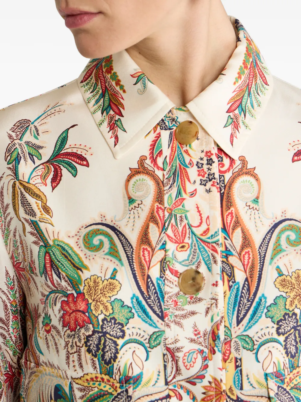 ETRO Jack met paisley-print Beige