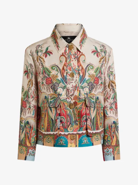 ETRO paisley-print cropped jacket
