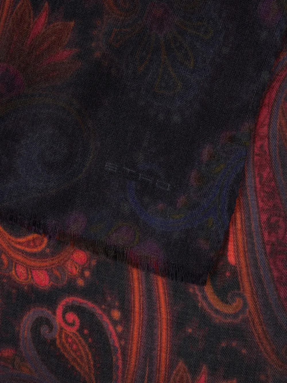 ETRO Sjaal met paisley-print en degradé-effect Blauw