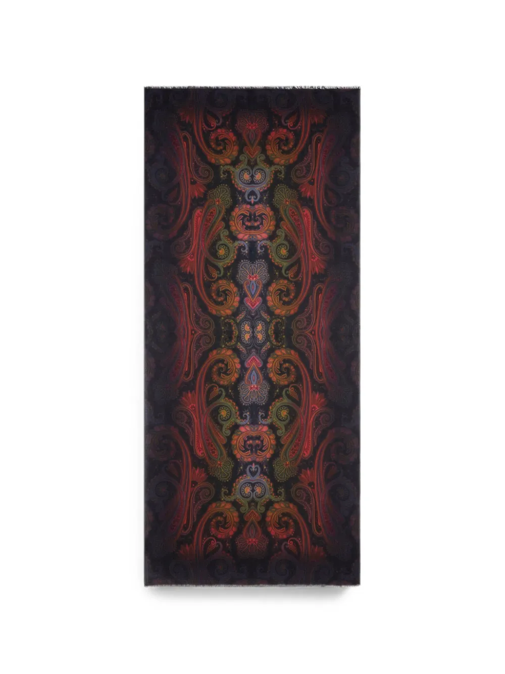 ETRO paisley-print degradé-effect scarf - Blu