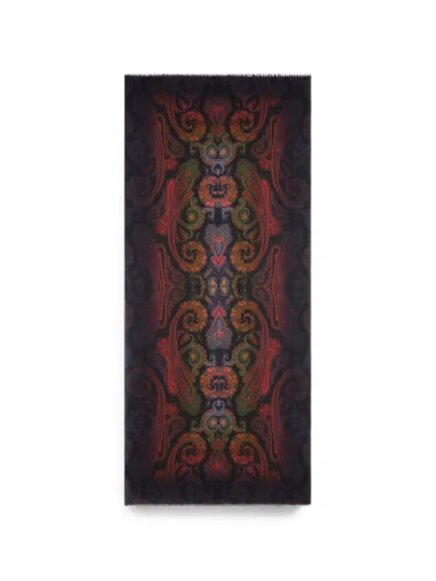 ETRO paisley-print degradé-effect scarf