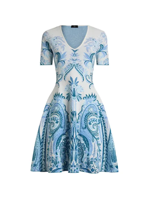ETRO paisley-jacquard midi dress