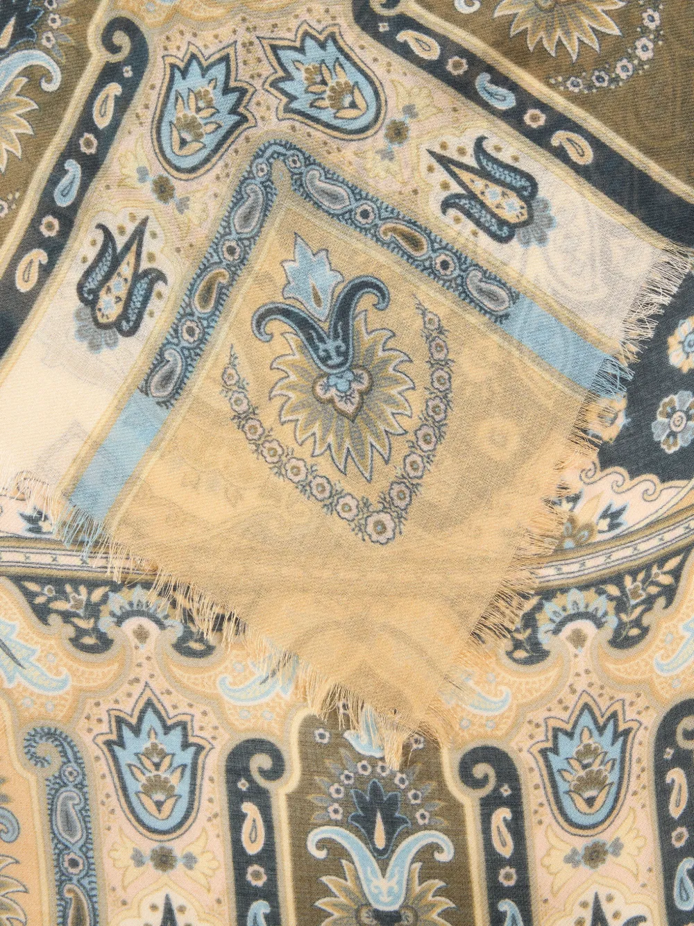 ETRO Sjaal met paisley-print Beige