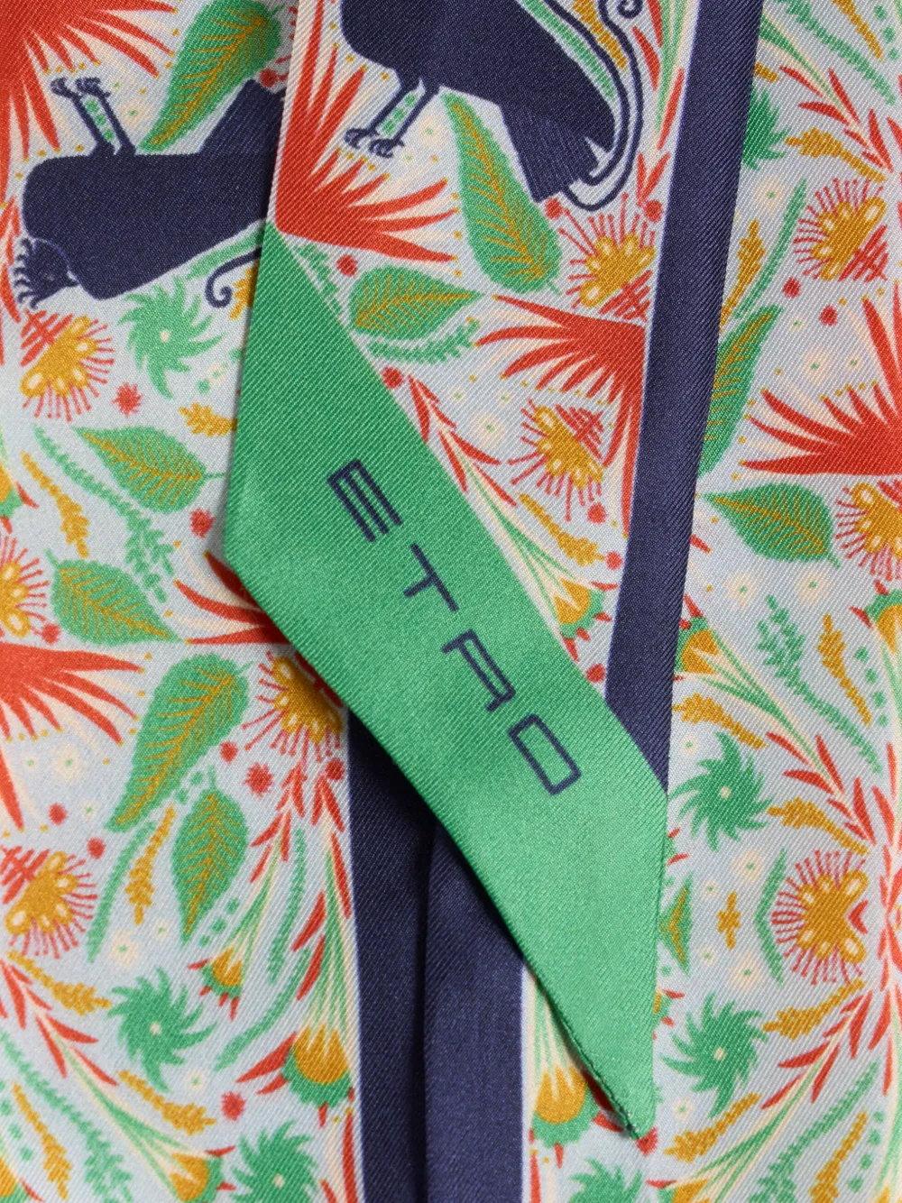ETRO x Tabby Booth zijden sjaal met paisley-print Wit
