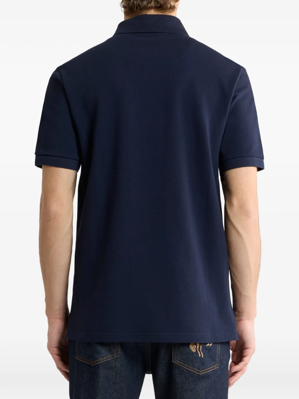 ETRO Poloshirt met geborduurd logo Blauw