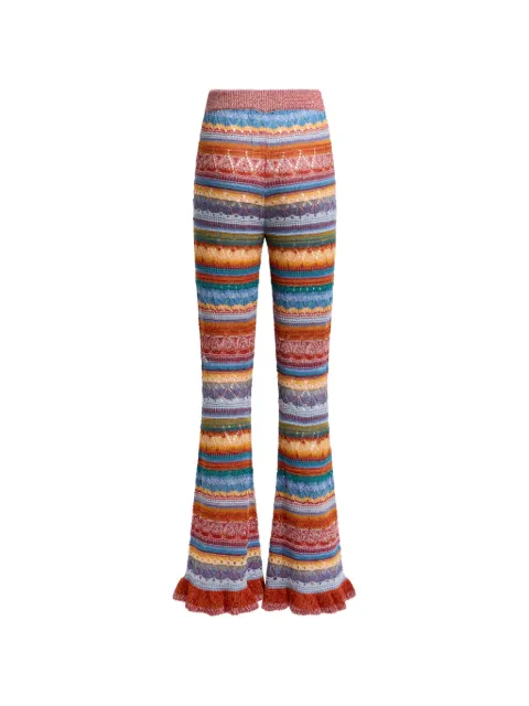ETRO striped cotton flared trousers