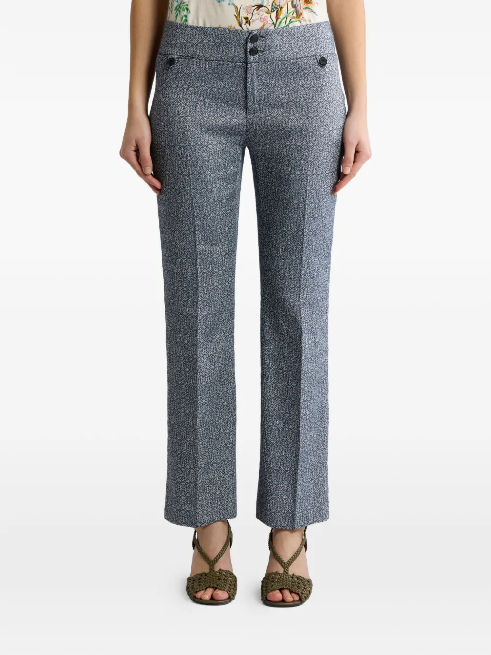 ETRO Straight broek Blauw