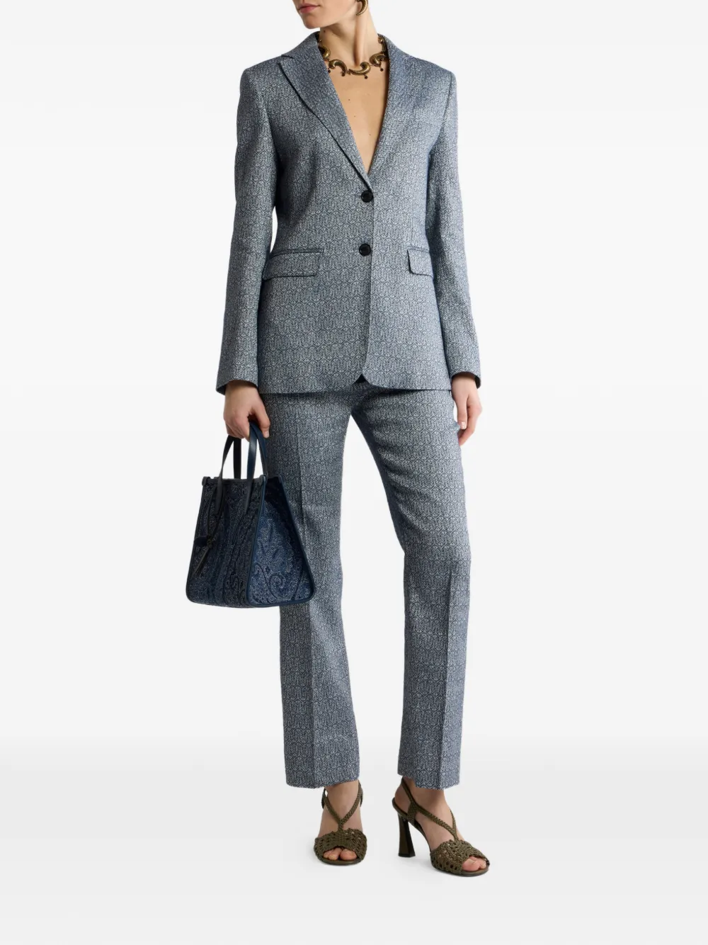 ETRO Straight broek Blauw