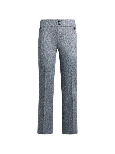 ETRO pantalones rectos con motivos en jacquard