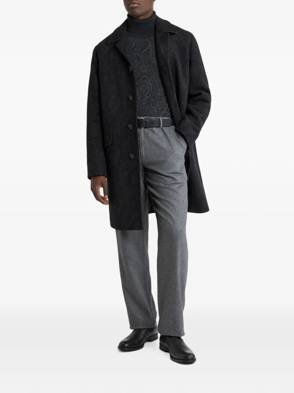 ETRO Arnica jas met jacquard Zwart