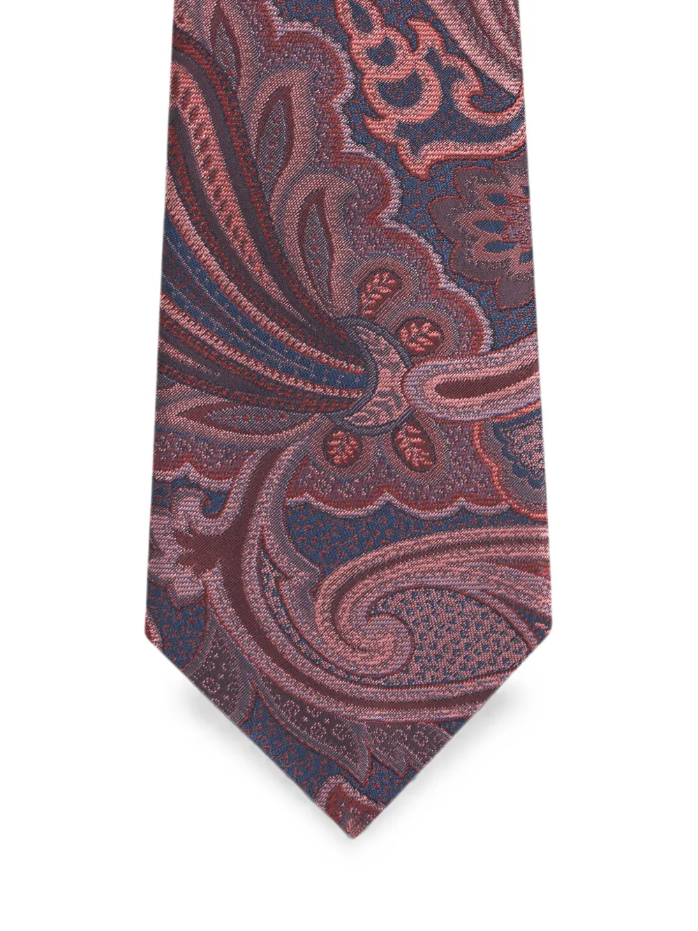 ETRO Zijden stropdas met paisley-patroon en jacquard Rood