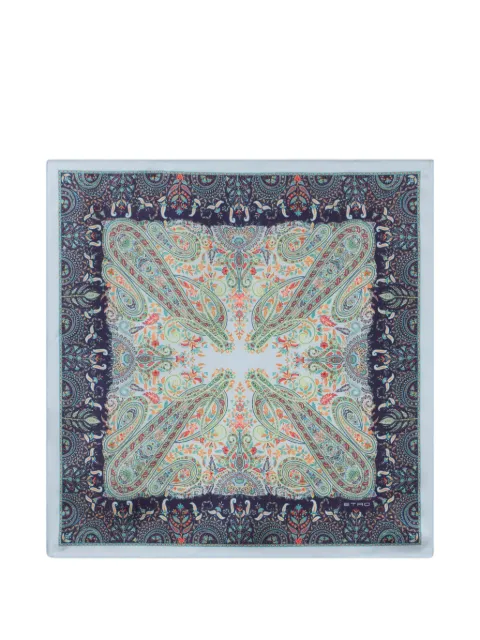 ETRO paisley-print silk pocket square scarf