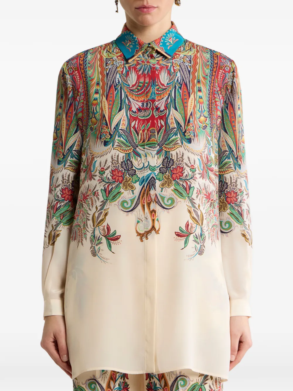 ETRO Overhemd met paisley-print Beige