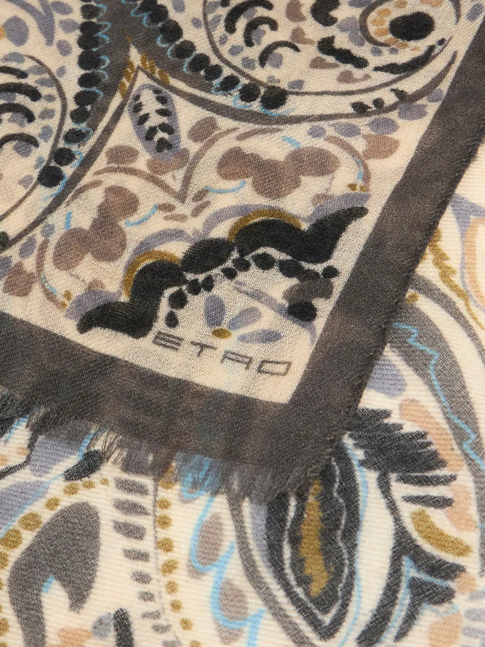 ETRO Sjaal met paisley-print Beige