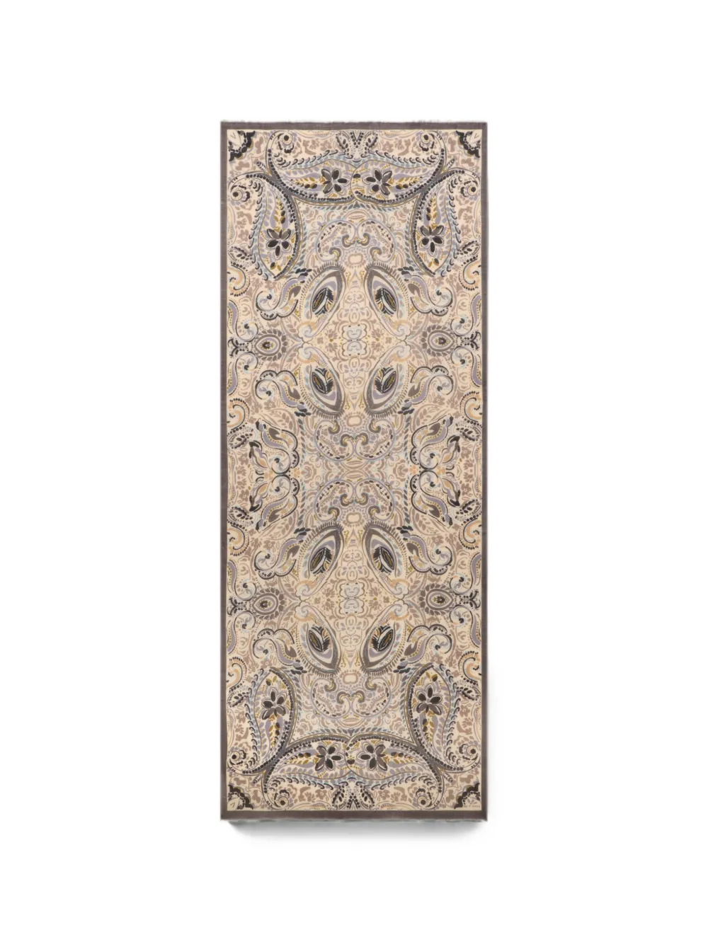 ETRO Paisley-print fringed scarf - Toni neutri